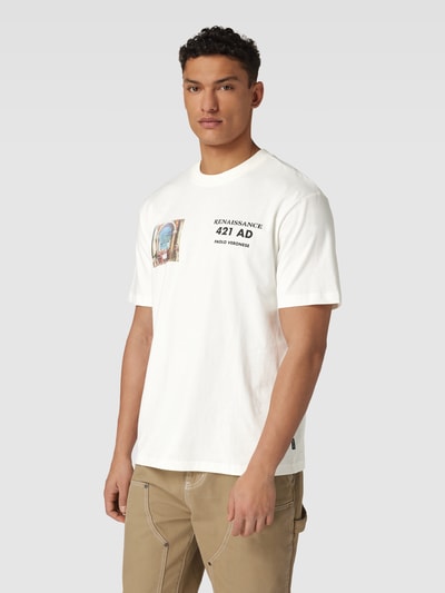 Only & Sons T-shirt met motiefprint Ecru - 4