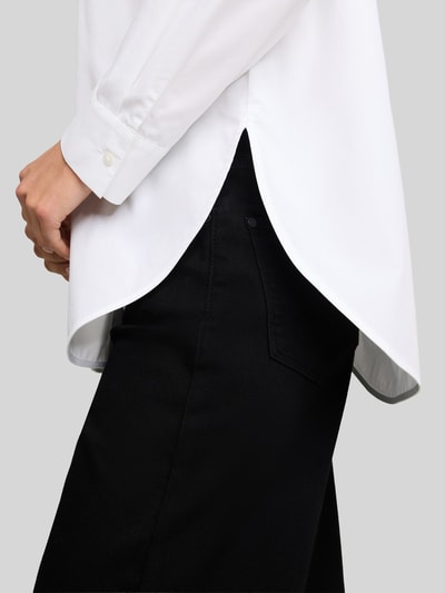 Tom Tailor Loose Fit Hemdbluse aus Baumwoll-Lyocell-Mix Weiss 3
