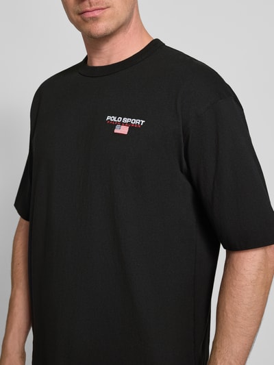 Polo Ralph Lauren T-shirt met labelstitching Zwart - 3