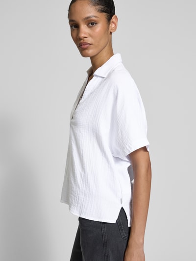 ECOALF Oversized blouseshirt met V-hals, model 'DENISALF' Wit - 3