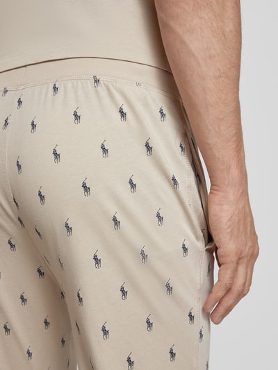 Polo Ralph Lauren Underwear Spodnie dresowe z prążkowanymi wykończeniami Piaskowy 3