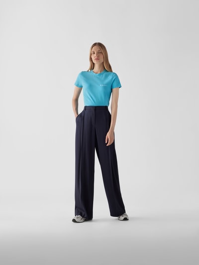 Jacquemus T-Shirt mit Label-Stitching Türkis 1