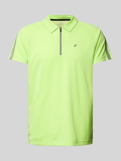 Joy Regular fit poloshirt met logoprint, model 'IVO' Appeltjesgroen - 2