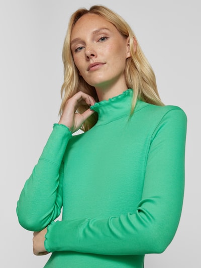 Marc Cain Shirt met lange mouwen en opstaande kraag Groen - 3