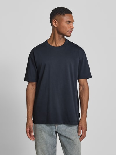 Marc O'Polo Relaxed Fit T-Shirt aus reiner Baumwolle Marine 4