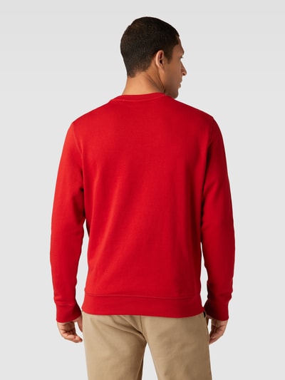 BOSS Orange Sweatshirt met labelpatch, model 'WESTART' Rood - 5