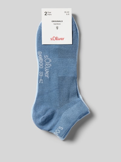 s.Oliver RED LABEL Sneaker-Socken aus Viskose-Mix im 2er-Pack Blau 3