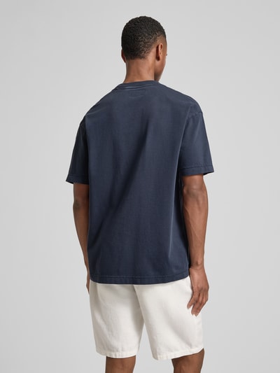 Marc O'Polo Relaxed Fit T-Shirt aus reiner Baumwolle Marine 5