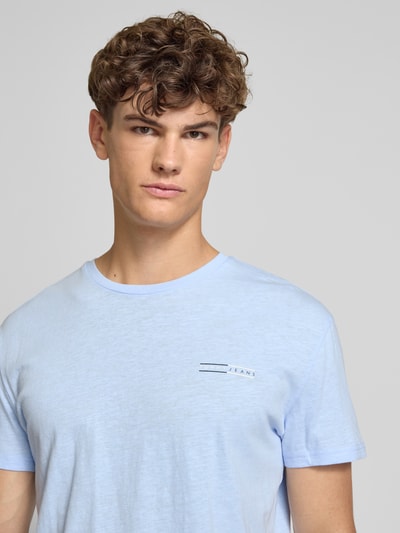 Tommy Jeans Regular Fit T-Shirt aus reiner Baumwolle Hellblau 3