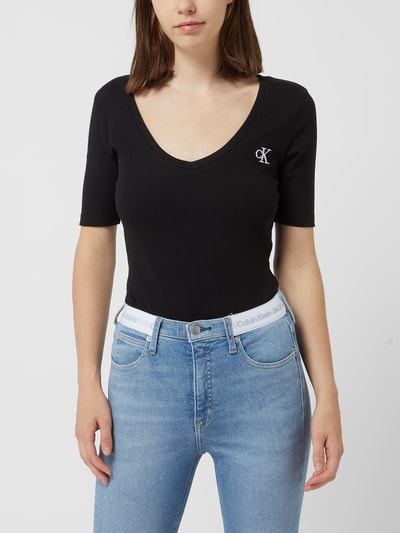 Calvin Klein Jeans T-Shirt mit Logo  Black 4