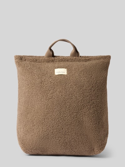 STUDIO NOOS Rucksack mit Logo-Patch Modell 'Teddy' Mittelbraun 2