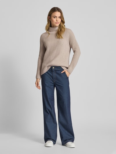 Smith and Soul Relaxed Fit Strickpullover mit Kaschmir-Anteil Taupe 1