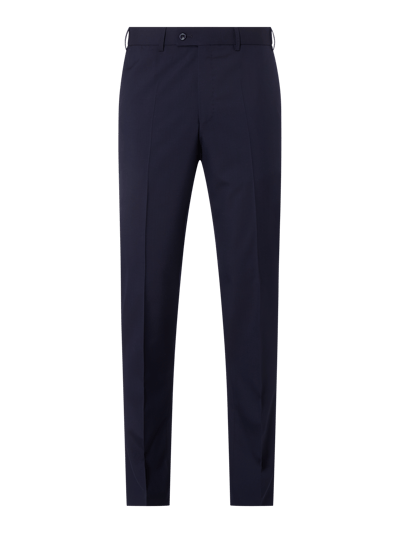 Hiltl Regular Fit Stoffhose aus Schurwolle Dunkelblau 1