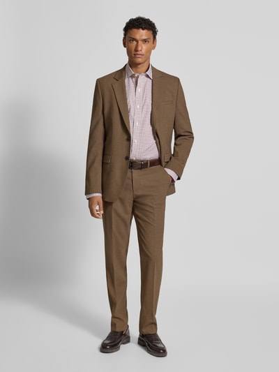 Polo Ralph Lauren Regular fit zakelijk overhemd met kentkraag Middenbruin - 1