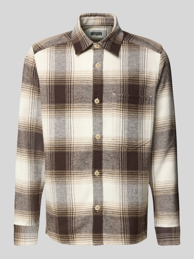 Drykorn Regular Fit Overshirt mit Brusttasche Modell 'DIEGGO' Mittelbraun 2