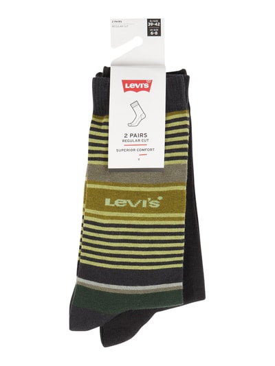 Levi's® Socken mit Stretch-Anteil im 2er-Pack  Oliv 2