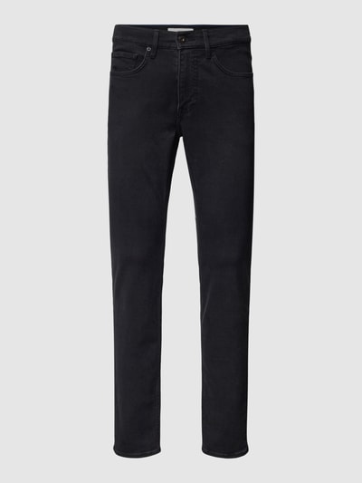 Brax Straight Fit Jeans im Used-Look Modell 'CHRIS' Black 2