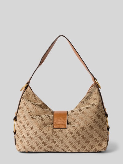 GUESS Handtasche mit Logo-Muster Modell 'CAMDEN' Cognac 3