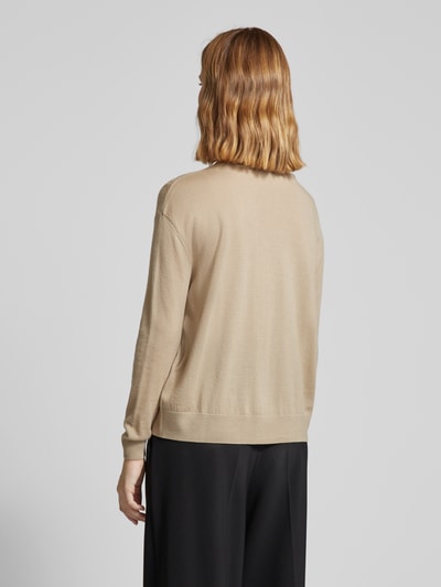 ARMANI EXCHANGE Gebreide pullover met labeldetail Beige - 5