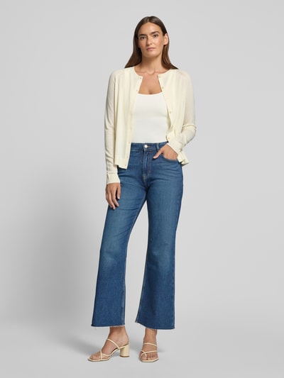 BOSS Orange Regular Fit Bootcut-Jeans aus Baumwoll-Mix Modell 'C_ANGELA MR' Dunkelblau 1