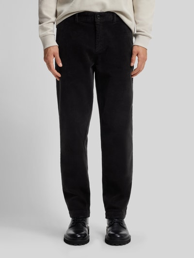 BOSS Orange Chinosy o kroju tapered fit z mieszanki bawełny Ciemnobrązowy 4
