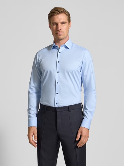 OLYMP Level Five Slim Fit Business-Hemd mit Kentkragen Bleu 4
