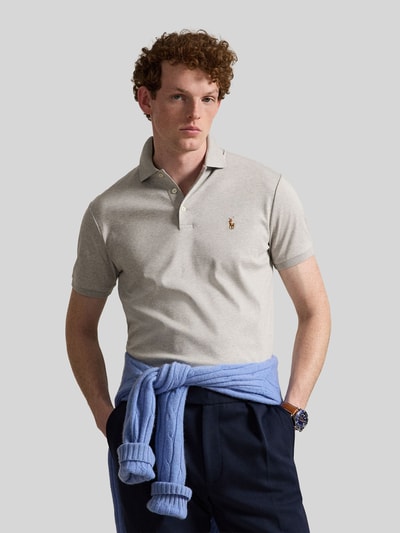 Polo Ralph Lauren regular fit poloshirt van puur katoen Lichtgrijs gemêleerd - 4