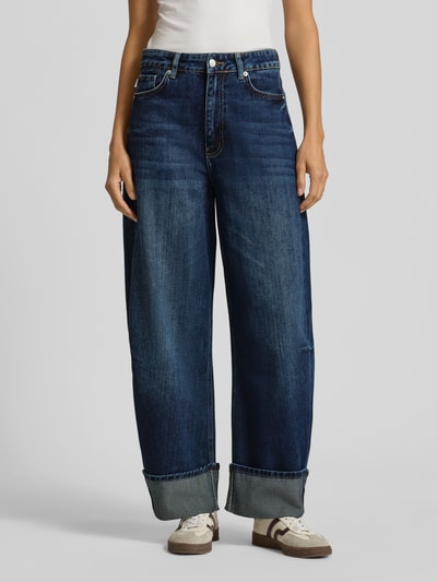 ETIQUETT ESSENTIALS Wide Leg Fit Jeans im 5-Pocket-Design Modell 'Aresta' Dunkelblau 4