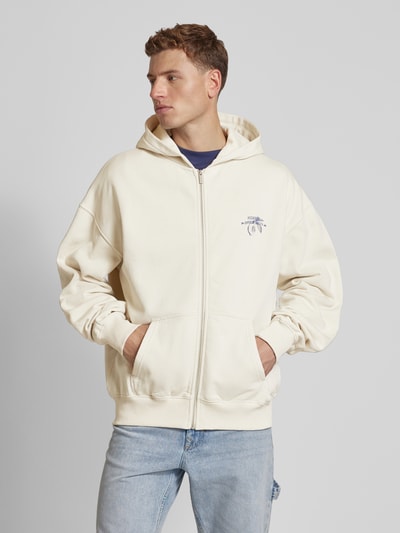 Pegador Oversized Sweatjacke mit Kapuze Modell 'GORET' Beige 4