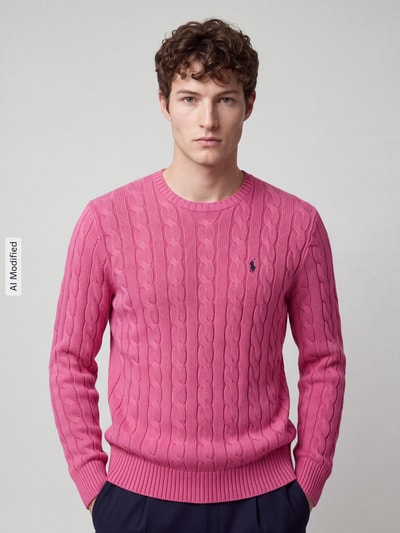 Polo Ralph Lauren Pullover mit Logo-Stitching Pink 4