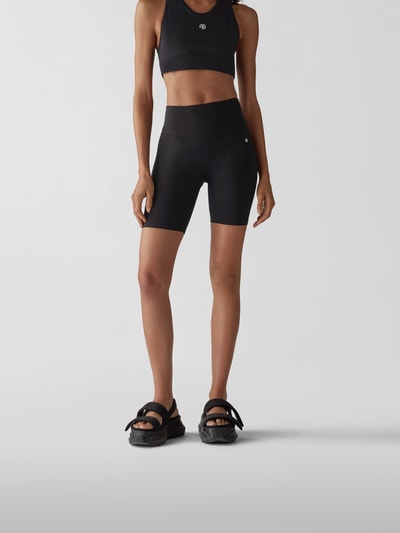 Anine Bing Radlerhose mit Label-Print Schwarz 4