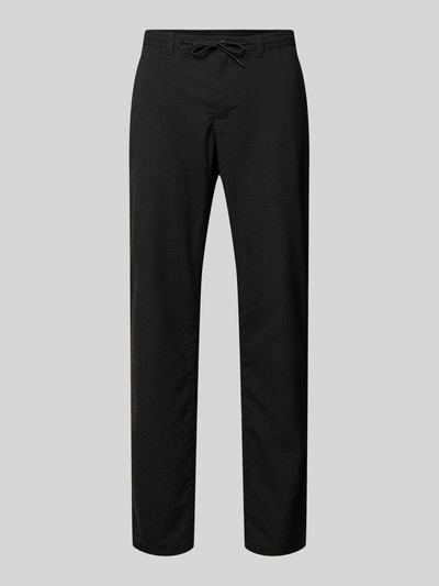 MCNEAL Straight fit stoffen broek met viscose Zwart - 2