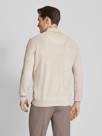 Fynch-Hatton Strickpullover mit Troyer-Kragen Offwhite 5