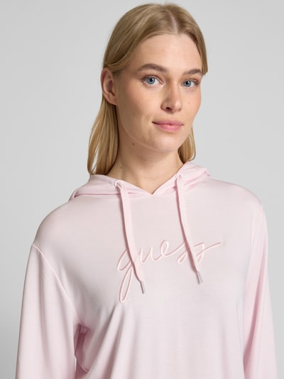 Guess Oversized Hoodie mit Tunnelzug Modell 'LUCIA' Rosa 3