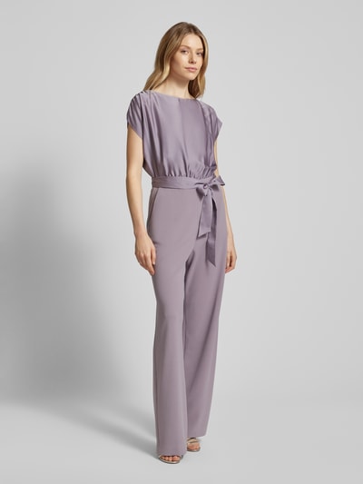 Swing Jumpsuit met strikceintuur Mauve - 1