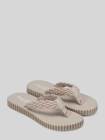 Marc O'Polo Teenslippers in vlechtlook model 'SANDY' Beige - 1
