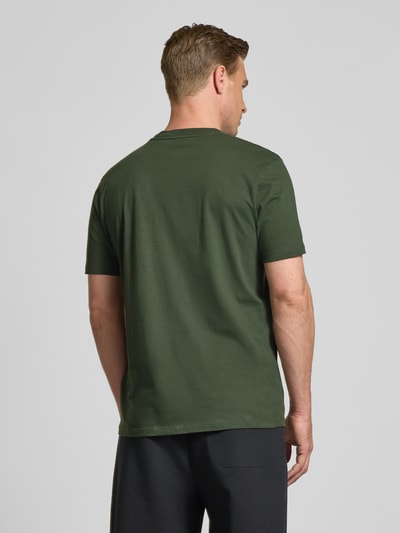 HUGO T-Shirt mit Label-Print Modell 'DULIVIO' Dunkelgruen 5