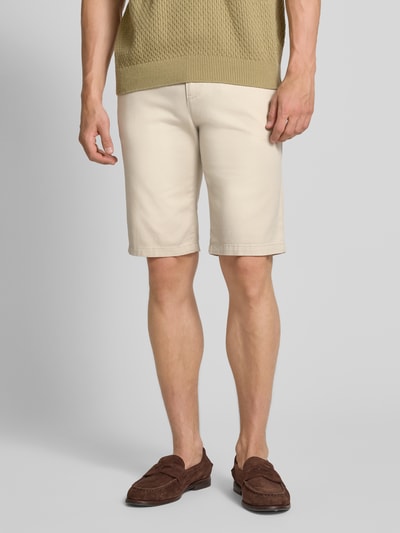 Tom Tailor Szorty chinosy o kroju slim fit z mieszanki bawełny Beżowy 4