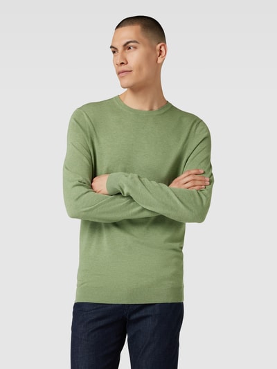 MCNEAL Gebreide pullover met ronde hals Mintgroen gemêleerd - 4