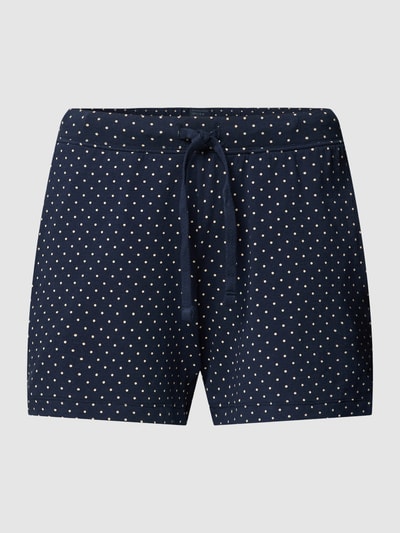 Schiesser Korte pyjamabroek met all-over motief Marineblauw - 2