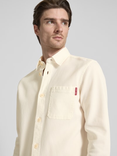 JOOP! Jeans Freizeithemd mit Knopfleiste Modell 'Harvi' Offwhite 3