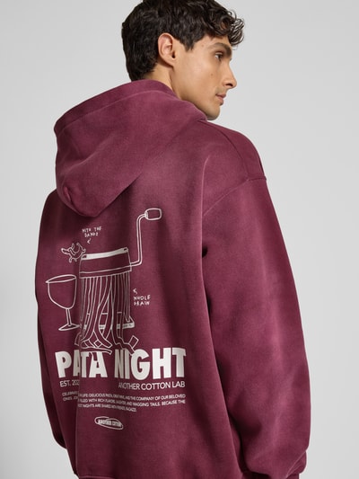 ANOTHER COTTON LAB Hoodie mit Kapuze Bordeaux 3
