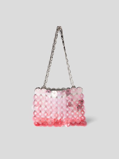 Rabanne Handtasche mit transparenten Elementen Pink 4