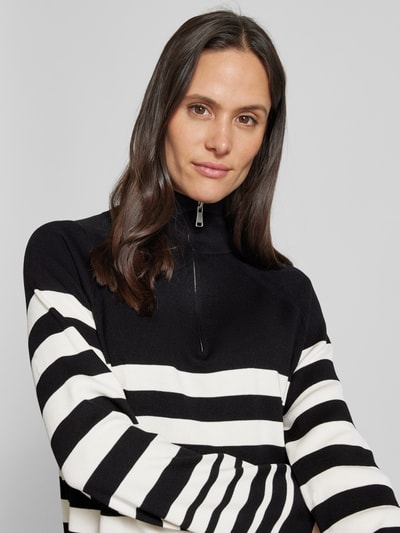 B.Young Gebreide pullover met opstaande kraag, model 'Mmorla' Zwart - 3