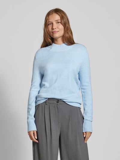 Christian Berg Woman Gebreide pullover met ribboorden, model 'Aliv' Lichtblauw gemêleerd - 4