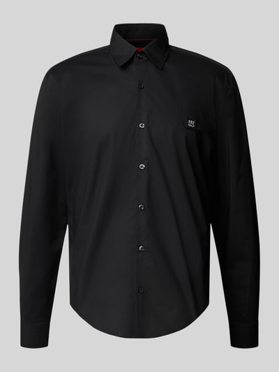 HUGO Freizeithemd mit Knopfleiste Modell 'Ermo' Black 2