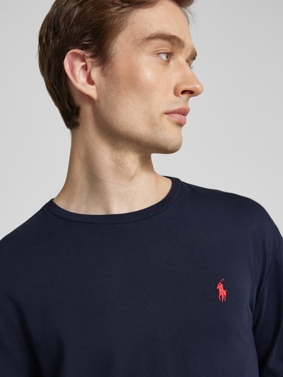 Polo Ralph Lauren Longsleeve mit Label-Stitching Marine 3