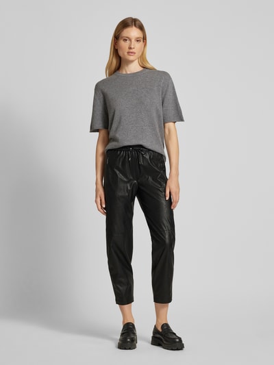 Marc Cain Stoffen broek met elastische band Zwart - 1