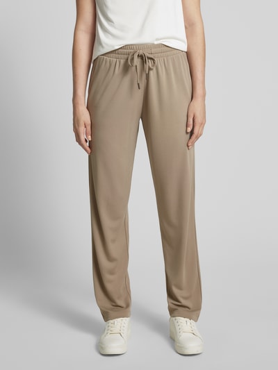 Christian Berg Woman Broek met elastische band en tunnelkoord Steengrijs - 4