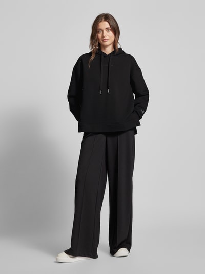 Smith and Soul Hoodie met oversized schouders Zwart - 1